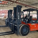 bàn giao xe nâng dầu 8.5 tấn cho phú tài