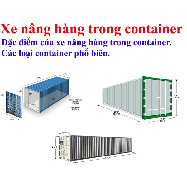 xe nâng hàng trong container