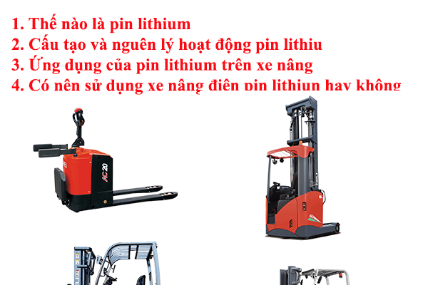xe nâng điện pin lithium