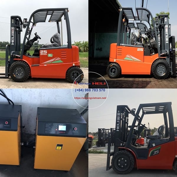 sử dụng xe nâng điện heli