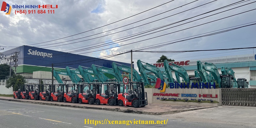 kho xe nâng heli tại biên hòa