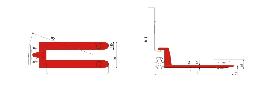 thông số kỹ thuật xe nâng tay cơ khí