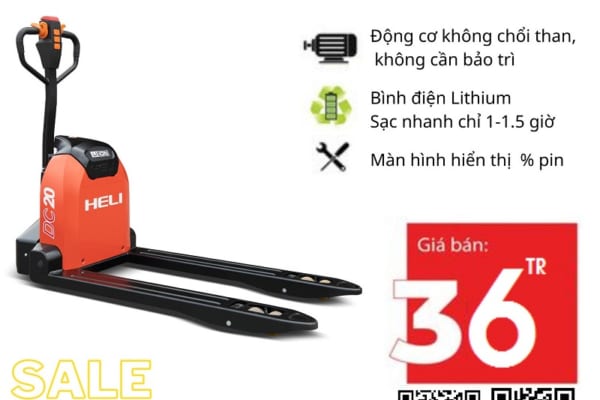 Giá xe nâng tay điện 2 tấn