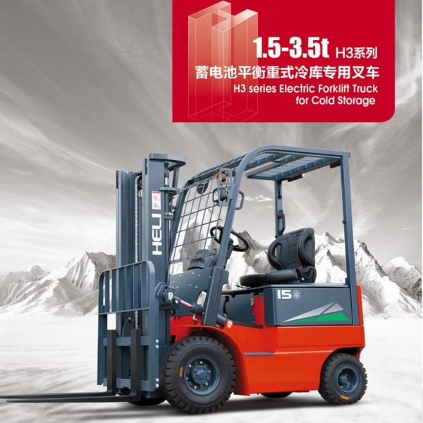 xe nâng điện kho lạnh mới HELI