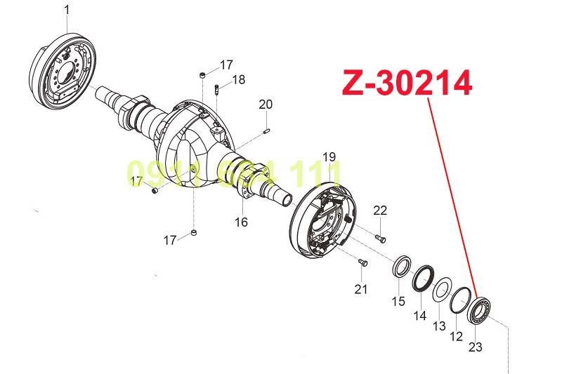Vị Trí Lắp Đặt Vòng bi Moay Ơ Z-30214