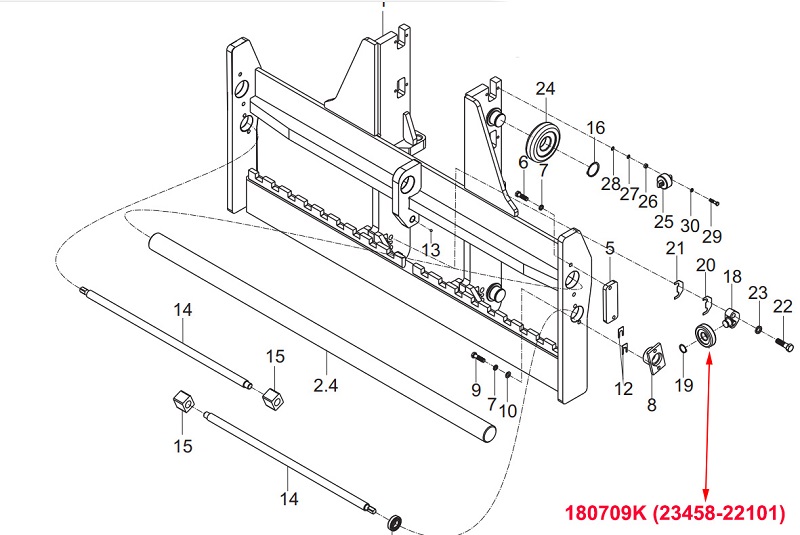 Vị Trí Lắp Đặt Vòng Bi 180709K
