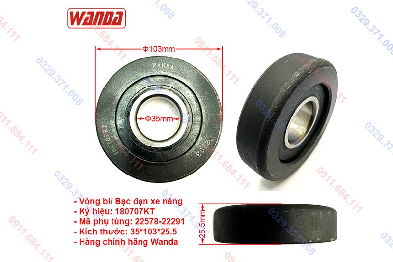 Kích Thước Vòng bi 180707K