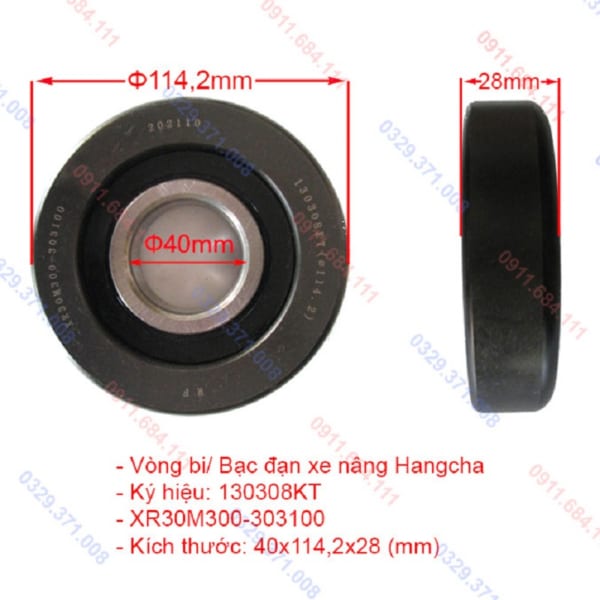 Kích Thước Vòng Bi 130308KT