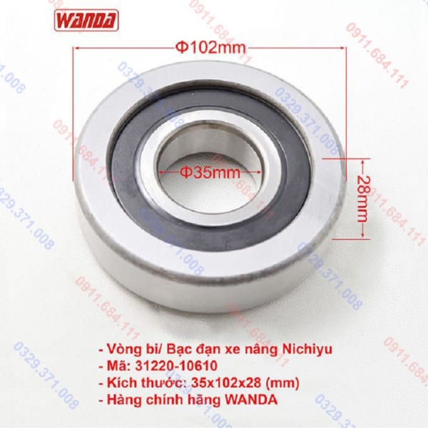 Kích Thước Bạc Đạn 31220-10610