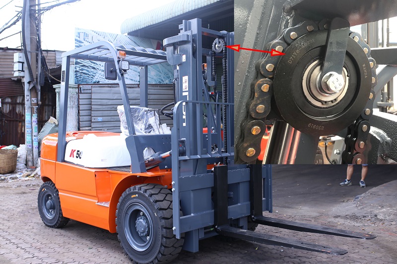 vị trí lắp đặt vòng bi xích 782414