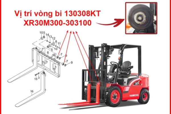 Bạc Đạn Khung Xe Nâng HANGCHA