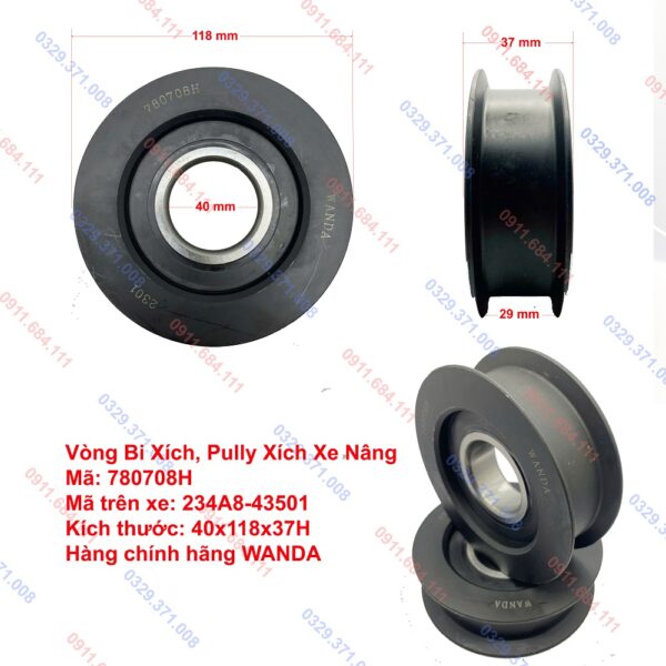 Vòng Bi Xích Xe Nâng 780708H, 234A8-43501