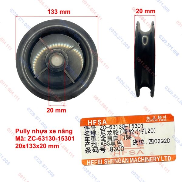 Pully Nhựa ZC-63130-15301, 20x133x20